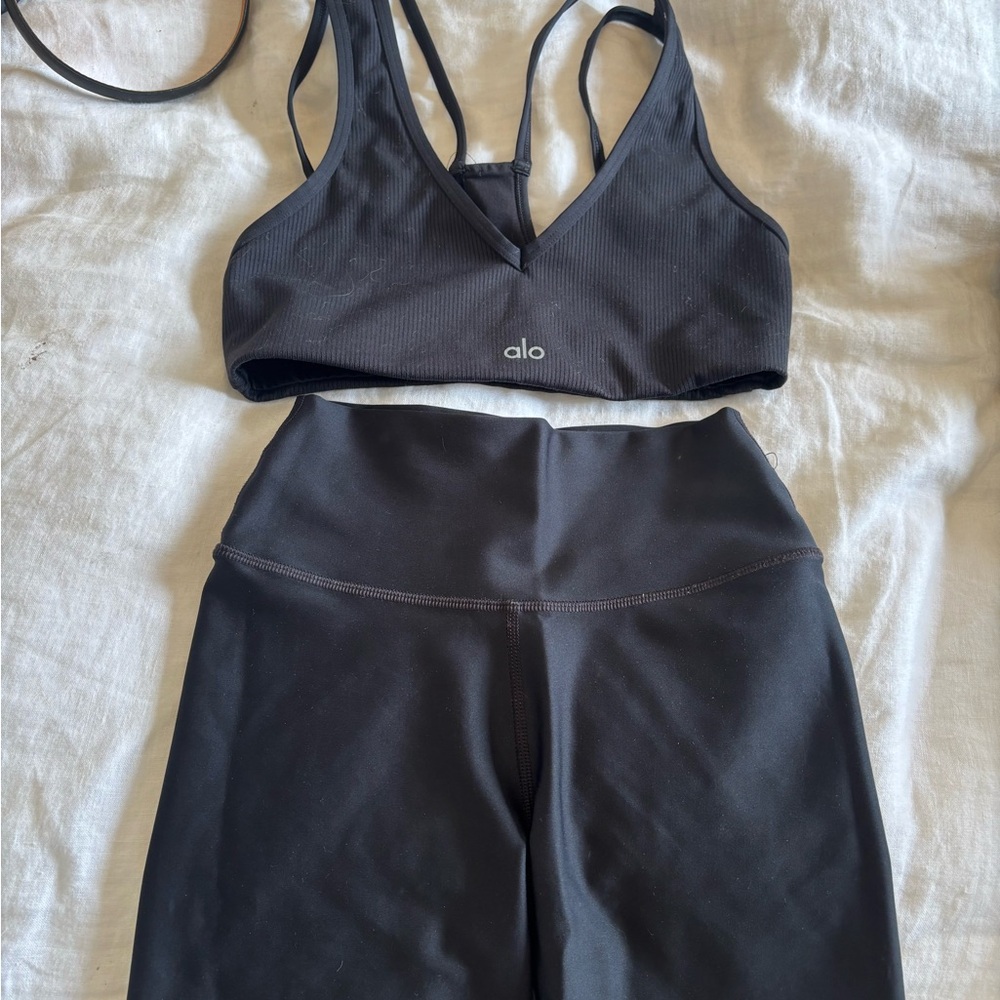 ALO Yoga Black Sports Bra Intimates & Sleepwear